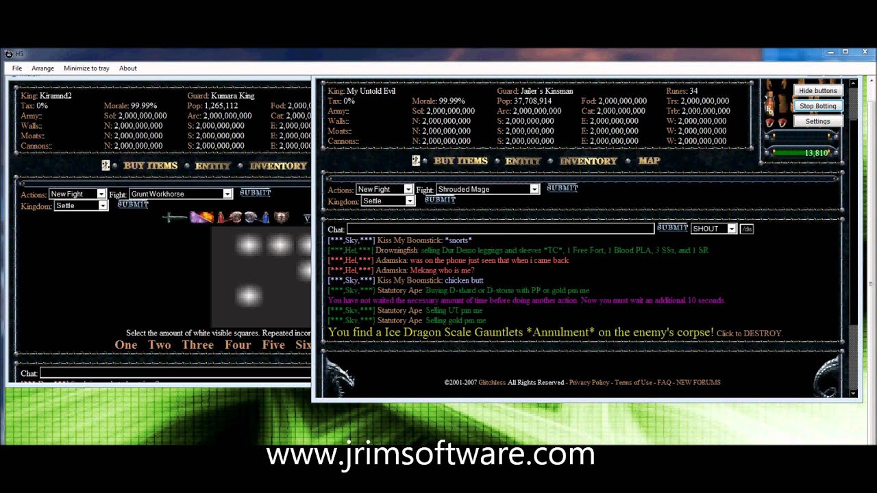 Jrim software h5 - race war kingdoms bot crack by wars